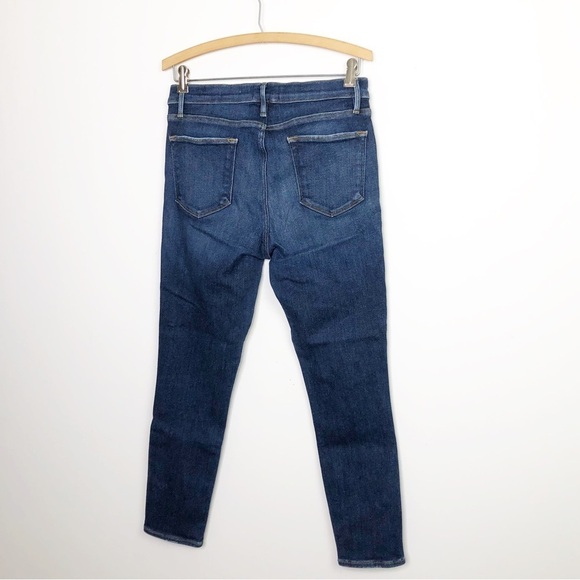 Frame Samir’s Le high skinny crop dark wash jeans - Picture 7 of 11